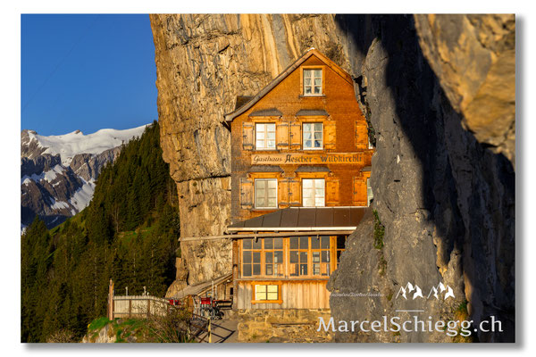 Marcel Schiegg, Marcel Schiegg Fotografie, Gasthaus Aescher, Wildkirchli, Ebenalp, Alpstein, Appenzell, Aescher