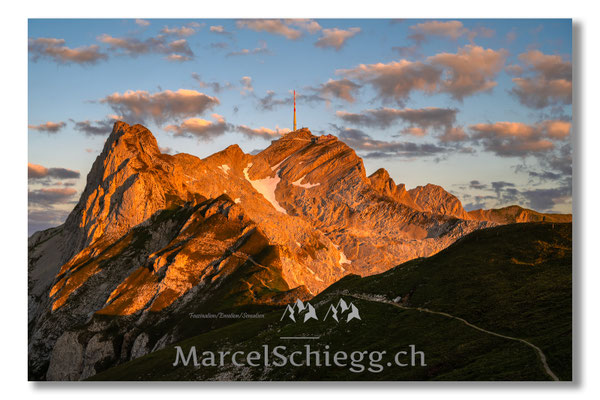 Marcel Schiegg, Marcel Schiegg Fotografie, Berggasthaus Rotsteinpass, Säntis, Sonnenaufgang, Alpstein