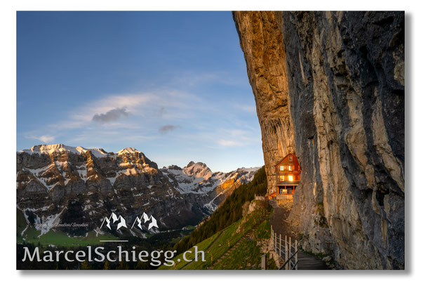 Marcel Schiegg, Marcel Schiegg Fotografie, Gasthaus Aescher, Wildkirchli, Ebenalp, Alpstein, Appenzell, Aescher