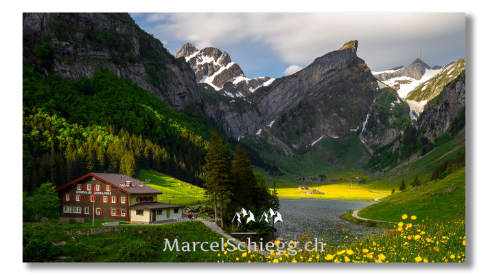 Marcel Schiegg Fotografie, Marcel Schiegg, Seealpsee, Alpstein, Appenzell, Appenzellerland, Gasthaus Seealpsee