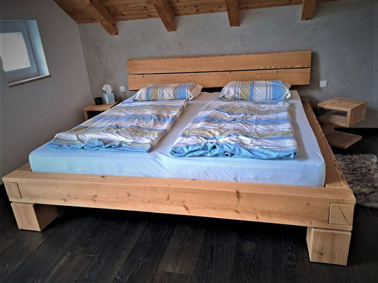 Balkenbett in Fichte 180x200cm