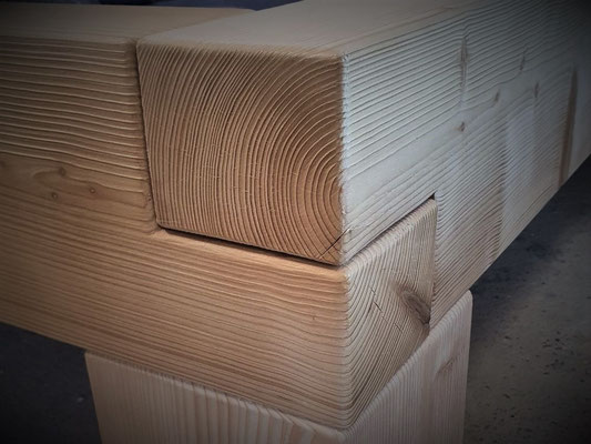 Eckdetail Balkenbett