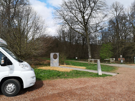 Stellplatz am Eingang zum Wald von Arenberg