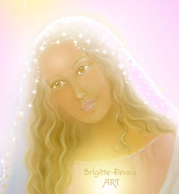 Brigitte-Devaia ART - Maria Magdalena im Licht - Bildausschnitt