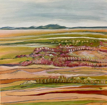 Traumlandschaft Südamerika 3 / Acryl auf Leinwand / 50 x 50
