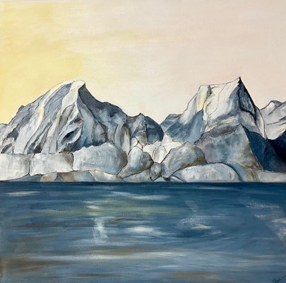 Licht im Winter / Acryl auf Leinwand / 60 x 60