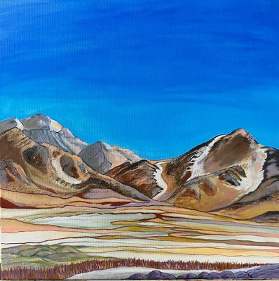 Traumlandschaft Südamerika 1 / Acryl auf Leinwand / 50 x 50