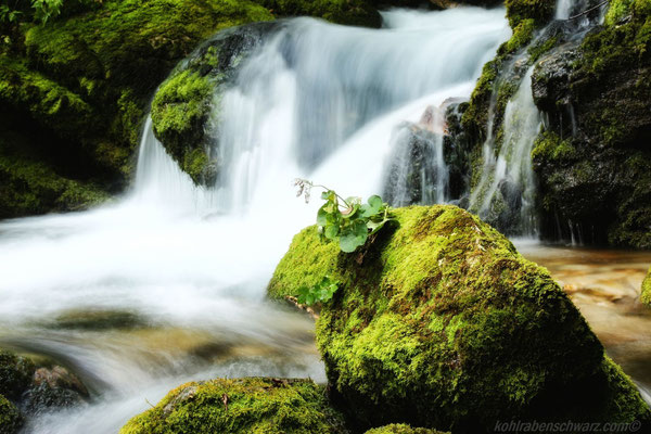 der traumhafte Wasserfall Mostnica bei Stara Fuzina