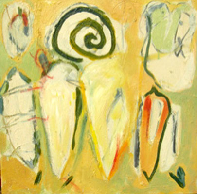HUILE SUR TOILE ST 40X40 2004 Philmari ROJOUAN Artiste peintre Nantes