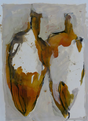 HUILE SUR PAPIER ST 80X60 2013 Philmari ROJOUAN Artiste peintre