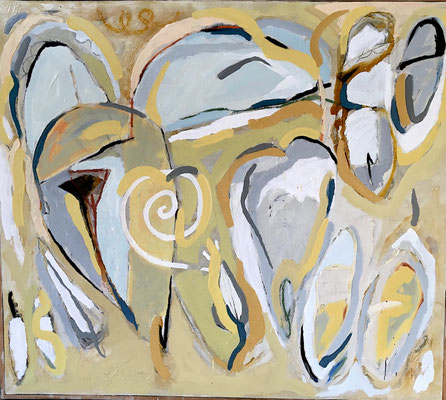 HUILE SUR TOILE ST 130X160 1999 Philmari ROJOUAN Artiste peintre Nantes