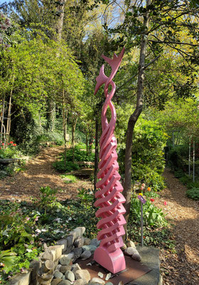 Die Süsse des Lebens II, 2016, 50 x 15 x 200 cm, Eschenholz, Ölfarbe