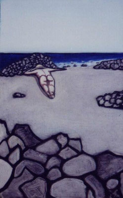 Gomera,  2001, Acryl auf Karton, 40 x 30 cm