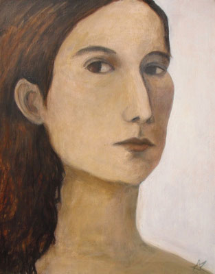 Gesicht III, 2010  40 x 30 cm, Acryl auf Molino  