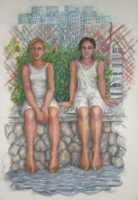 Sonnabend, 2007, Öl auf Jute, 120 x 85 cm    