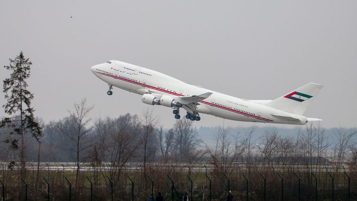 Dubai Air Wing – Boeing 747-422 – A6-HRM – WEF 2019 – 22.01.2019