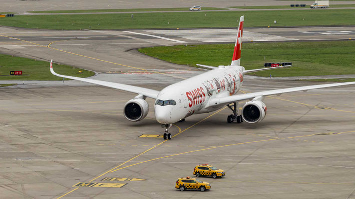 SWISS Airbus A350 - HB-IFA - Wanderlust - 1. Landung ZRH - 9.10.2025