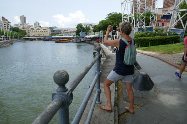 Riverwalk - Marina Bay - Singapur - travelumdiewelt.com