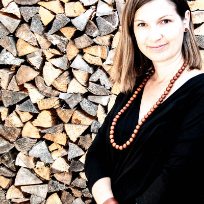 Holzperlenkette Apfelholz mit Model