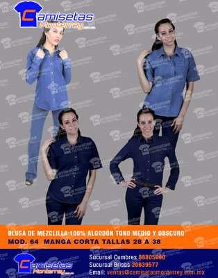 blusas y camisas personalizadas con bordado