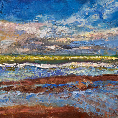 20x20cm, huile sur bois, 2024, vendue