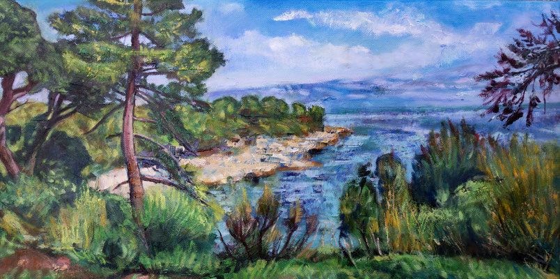 huile sur toile, 2024, 30x60cm, vendu