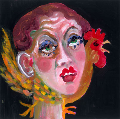 acrylique sur papier, 20x20cm
