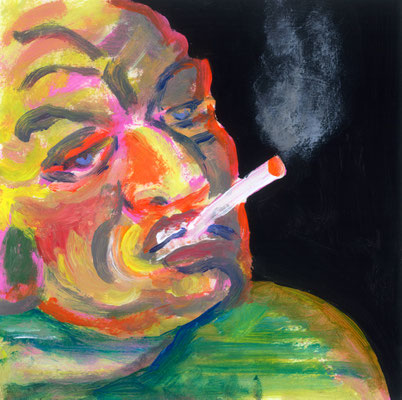 acrylique sur papier, 20x20cm