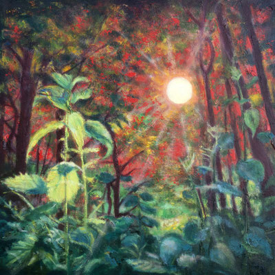 huile sur toile, 2025, 40x40cm