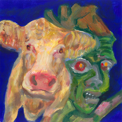 acrylique sur papier, 20x20cm