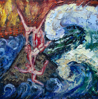 20x20cm, huile sur papier, 2024