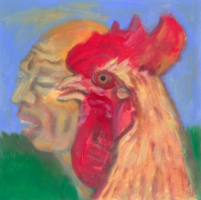 acrylique sur papier, 20x20cm
