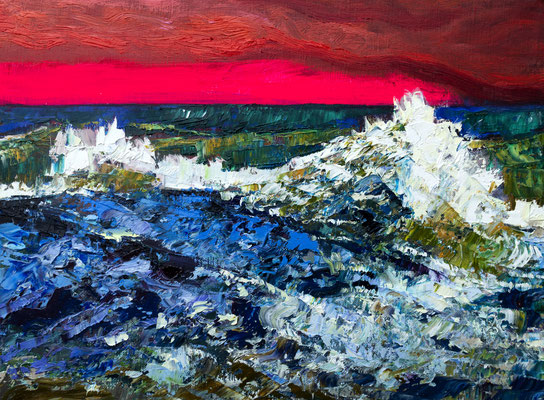 30x40cm, huile et acrylique sur toile, 2024, vendue