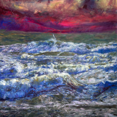 160x160cm, huile et acrylique sur toile, 2024