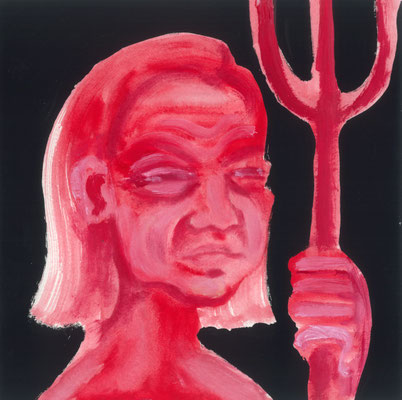 acrylique sur papier, 20x20cm