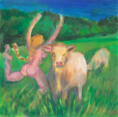 acrylique sur papier, 20x20cm