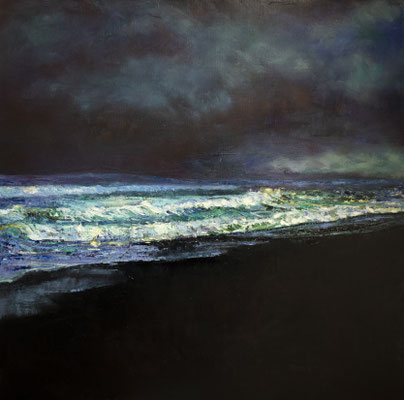 60x60cm, huile et acrylique sur toile, 2024, vendue
