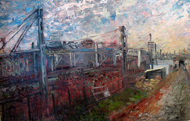 gare de l'est 2, huile, 2009, vendu