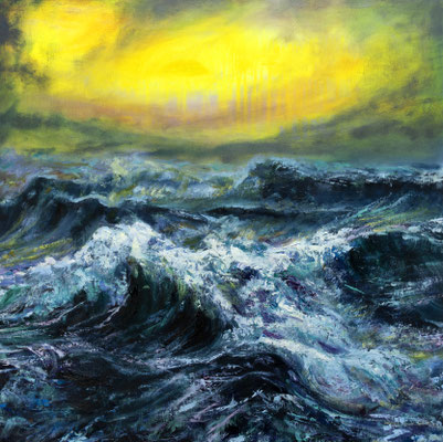 100x100cm, huile et acrylique sur toile, 2024