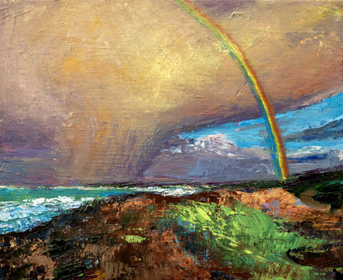 22x27cm, huile et acrylique sur toile, 2024