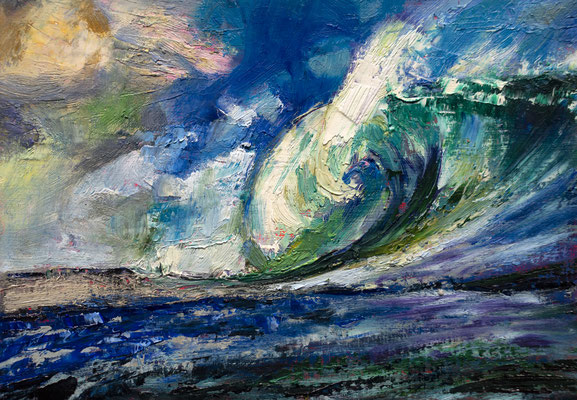 13x18cm, huile sur papier, 2024, vendue