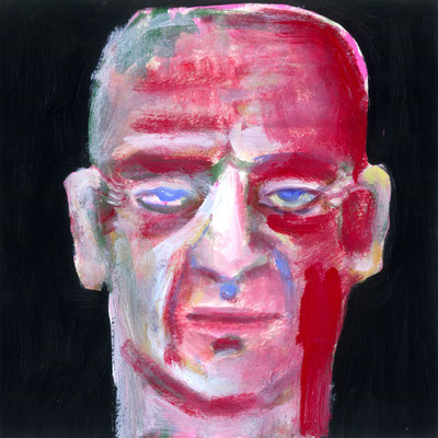 acrylique sur papier, 20x20cm