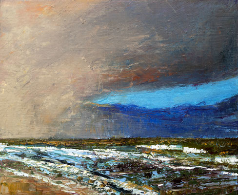 22x27cm, huile et acrylique sur toile, 2024, vendue