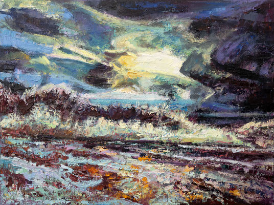 30x40cm, huile et acrylique sur toile, 2024, vendue