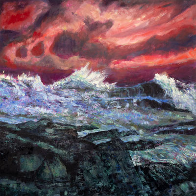 160x160cm, huile et acrylique sur toile, 2024