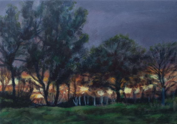acrylique sur toile, 2025, 19x27cm, vendu