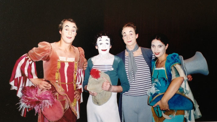 with Marcel Marceau and Gyongyi Biro