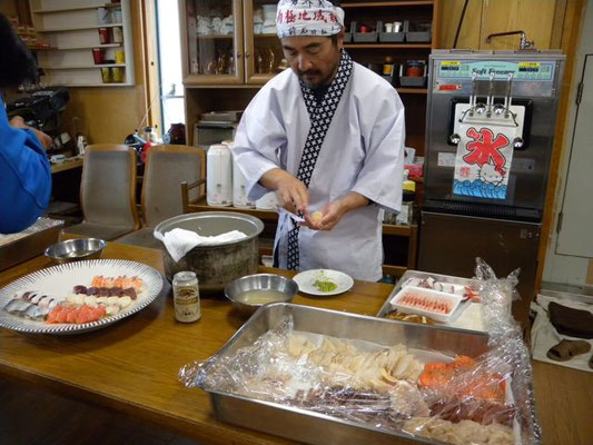 Sushi chef in Antarctica 2010