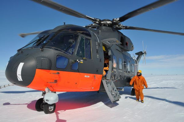 Helicopter for Japanese Antarctic Research Expedition 2010