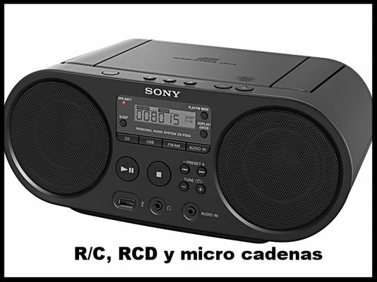 Radio cassete, radio cd's, micro cadenas...